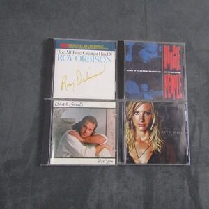 Mixed CD Lot Music 4pc Multi Roy Orbison Faith Hill George Thorogood Chad Steele